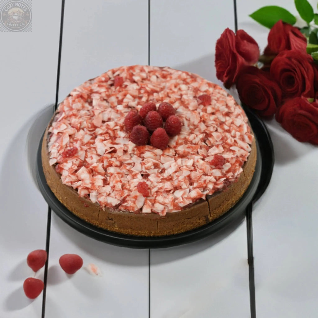 Andy Anand Sugar-Free Raspberry Coconut Chocolate Cheesecake, 9-Inch, 2.6 lb – Chocolate Truffles, Diabetic-Friendly, Birthday Gift Box Andyanand
