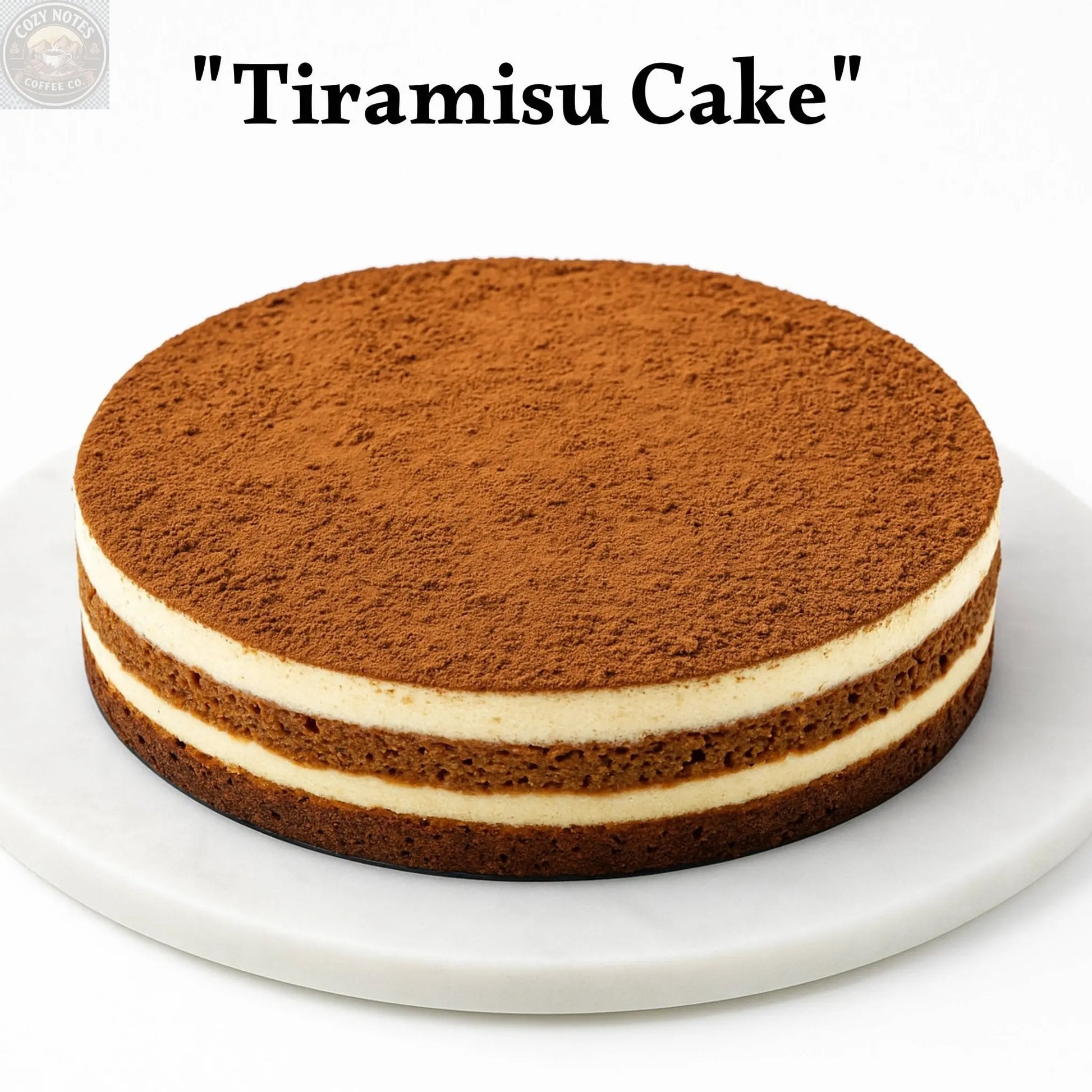 Sugar-Free Tiramisu Mousse Chiffon Cake, 2.2 lb – Coffee Sponge, Mascarpone Mousse Andyanand