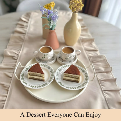 Sugar-Free Tiramisu Mousse Chiffon Cake, 2.2 lb – Coffee Sponge, Mascarpone Mousse Andyanand