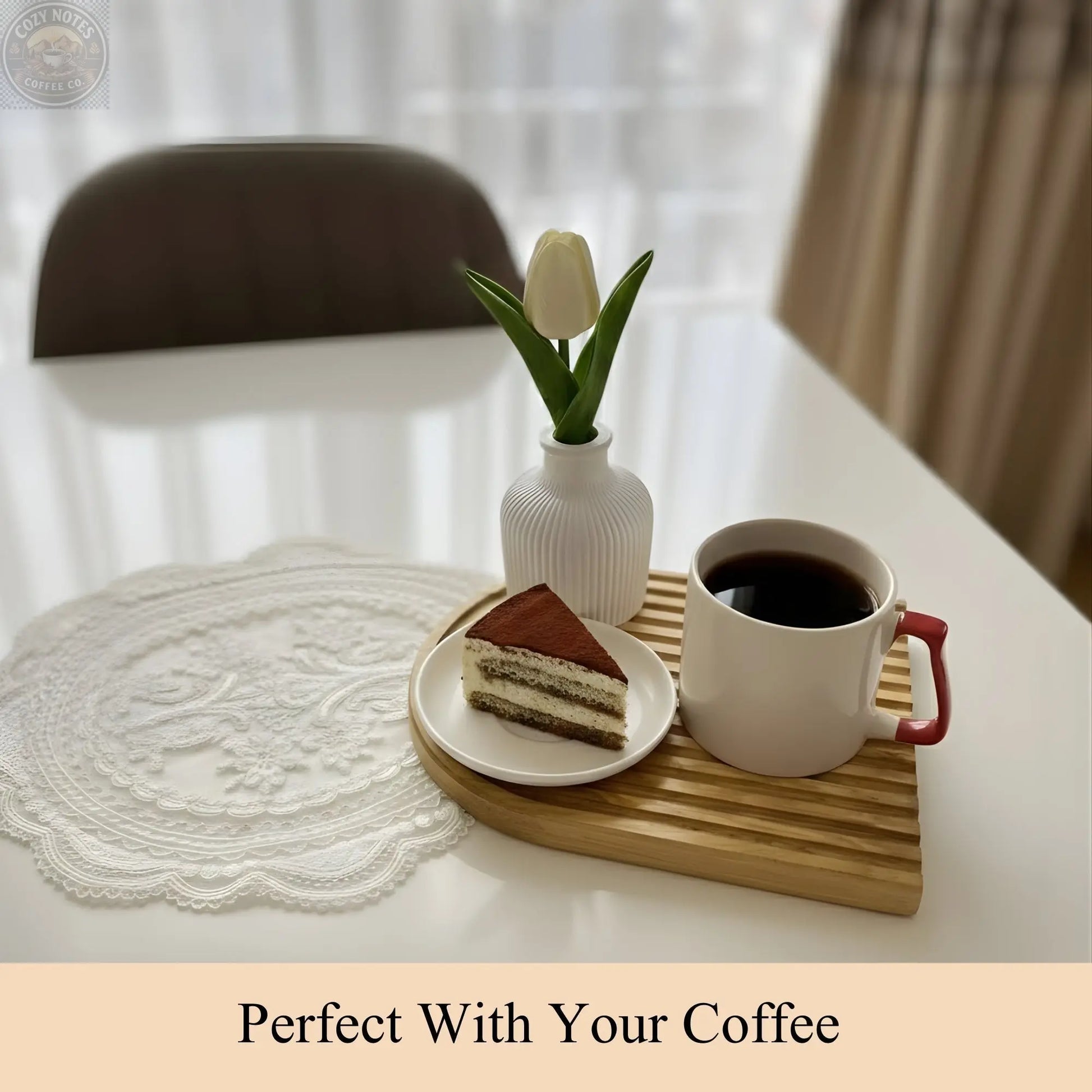 Sugar-Free Tiramisu Mousse Chiffon Cake, 2.2 lb – Coffee Sponge, Mascarpone Mousse Andyanand
