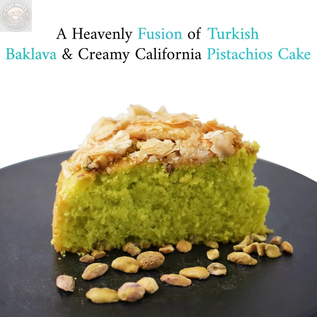 Andy Anand Baklava Pistachio Cake, 9-Inch, 2.8 lb – Turkish Baklava & California Pistachio Fusion, Freshly Baked, Birthday Gift Box Andyanand