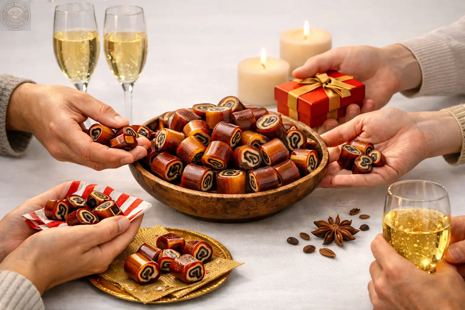 Andy Anand Sugar-Free Aniseed Rock Hard Candy, 25 pc – European Copper-Kettle Boiled, Keto & Diabetic-Friendly Gourmet Snack Gift Box Andyanand
