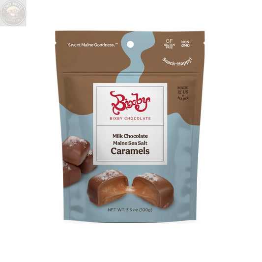 Milk Chocolate Sea Salt Caramels--6 Pouches Bixby Chocolate