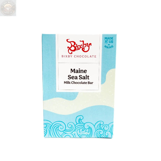 Organic Milk Chocolate Maine Sea Salt Bar Bixby Chocolate