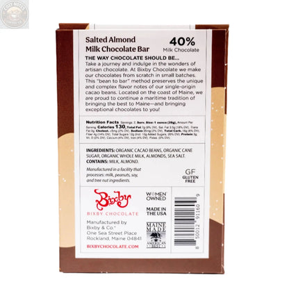 Milk Chocolate Salted Almond Chocolate Bar
