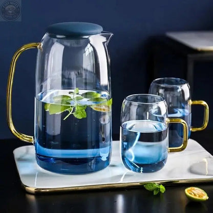 Blue Ombre Pitcher and Cups Tea + Linen