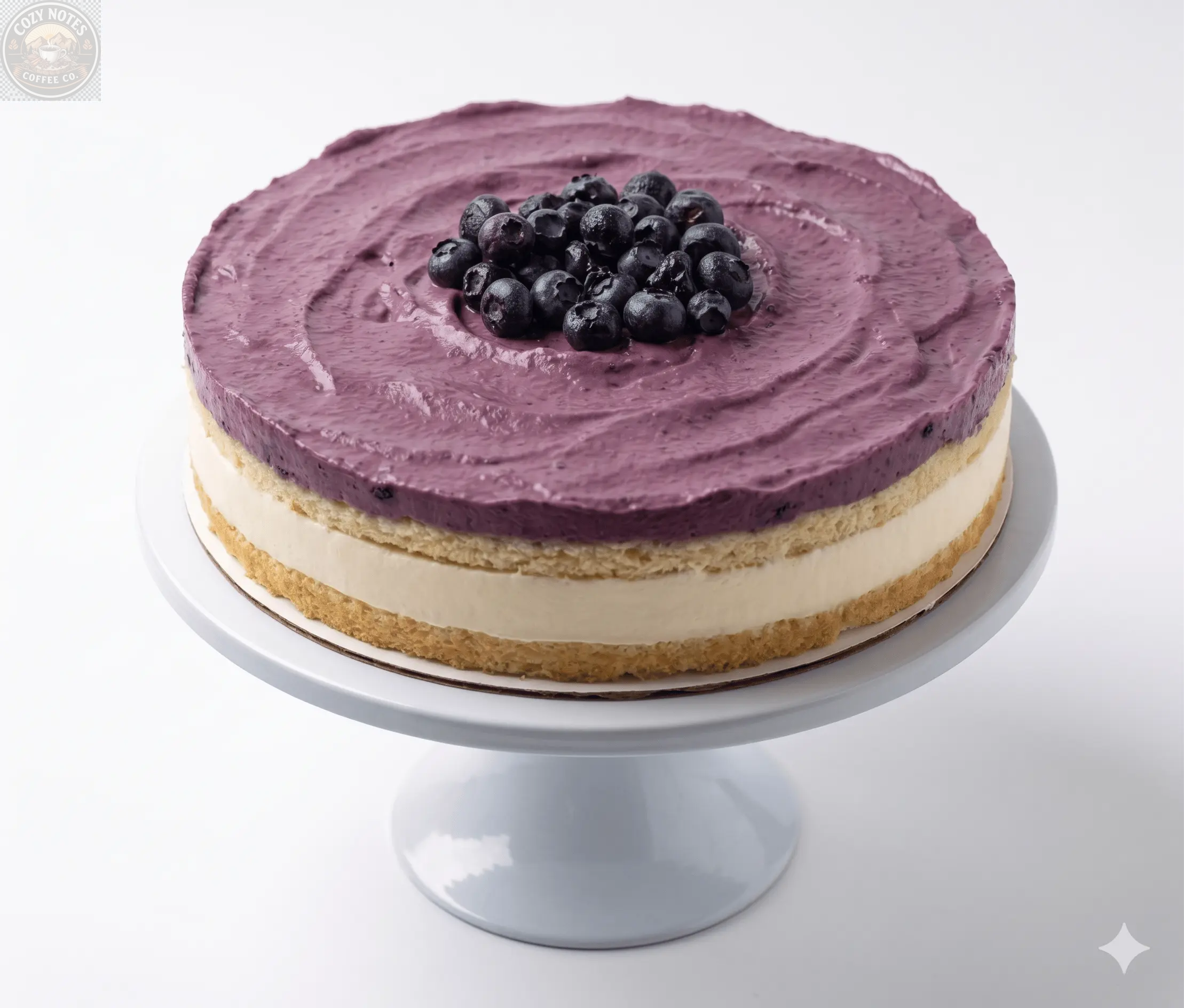 Andy Anand Sugar-Free Blueberry Lemon Mousse Cake, 2.6 lb – Keto & Diabetic-Friendly, Tangy Lemon Ganache, No Preservatives, Birthday Gift Andyanand