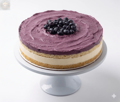 Andy Anand Sugar-Free Blueberry Lemon Mousse Cake, 2.6 lb – Keto & Diabetic-Friendly, Tangy Lemon Ganache, No Preservatives, Birthday Gift Andyanand