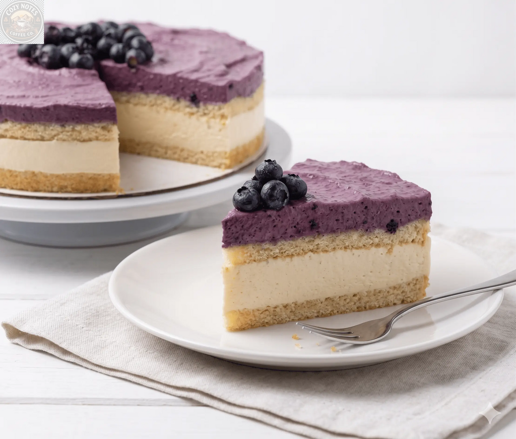 Andy Anand Sugar-Free Blueberry Lemon Mousse Cake, 2.6 lb – Keto & Diabetic-Friendly, Tangy Lemon Ganache, No Preservatives, Birthday Gift Andyanand