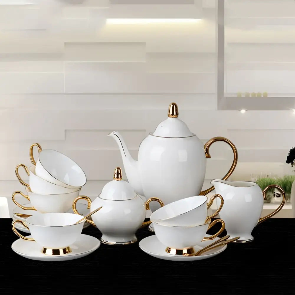 Bone China Coffee Cup and Saucer Afternoon Tea Set