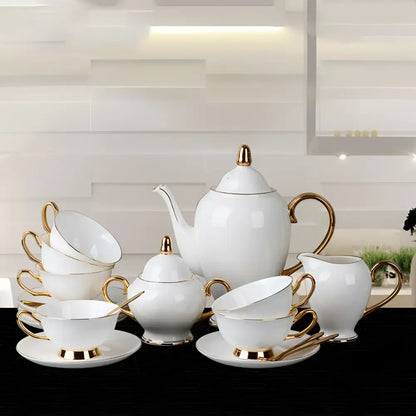 Bone China Coffee Cup and Saucer Afternoon Tea Set
