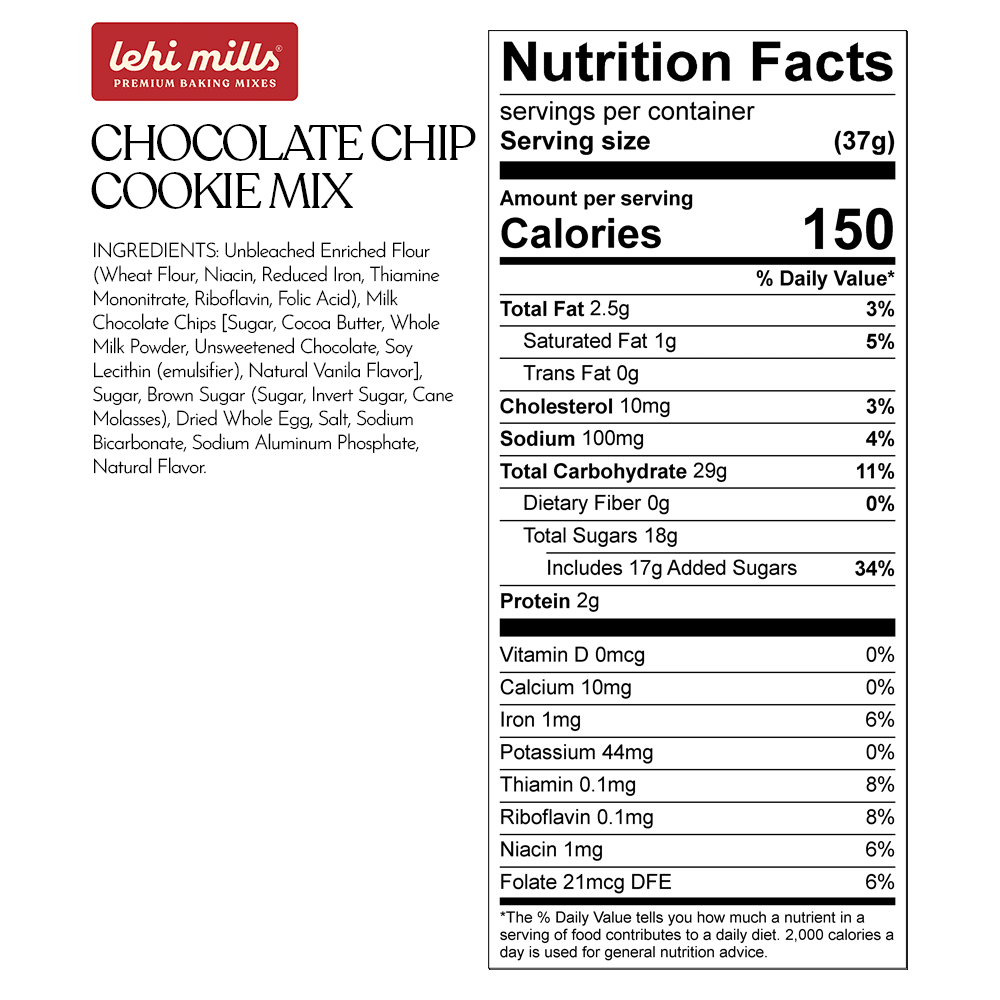 Chocolate Chip Cookie Mix - Cozy Notes Coffee Co
