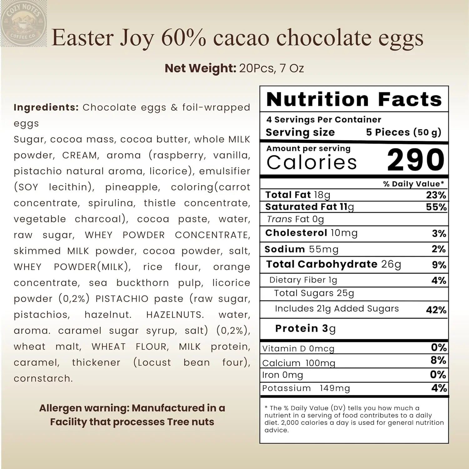 Andy Anand Praline-Filled Chocolate Eggs, 20 pc, 7 oz – Gluten-Free, Creamy Hazelnut-Praline Centers, Easter & Year-Round Birthday Gift Box Andyanand