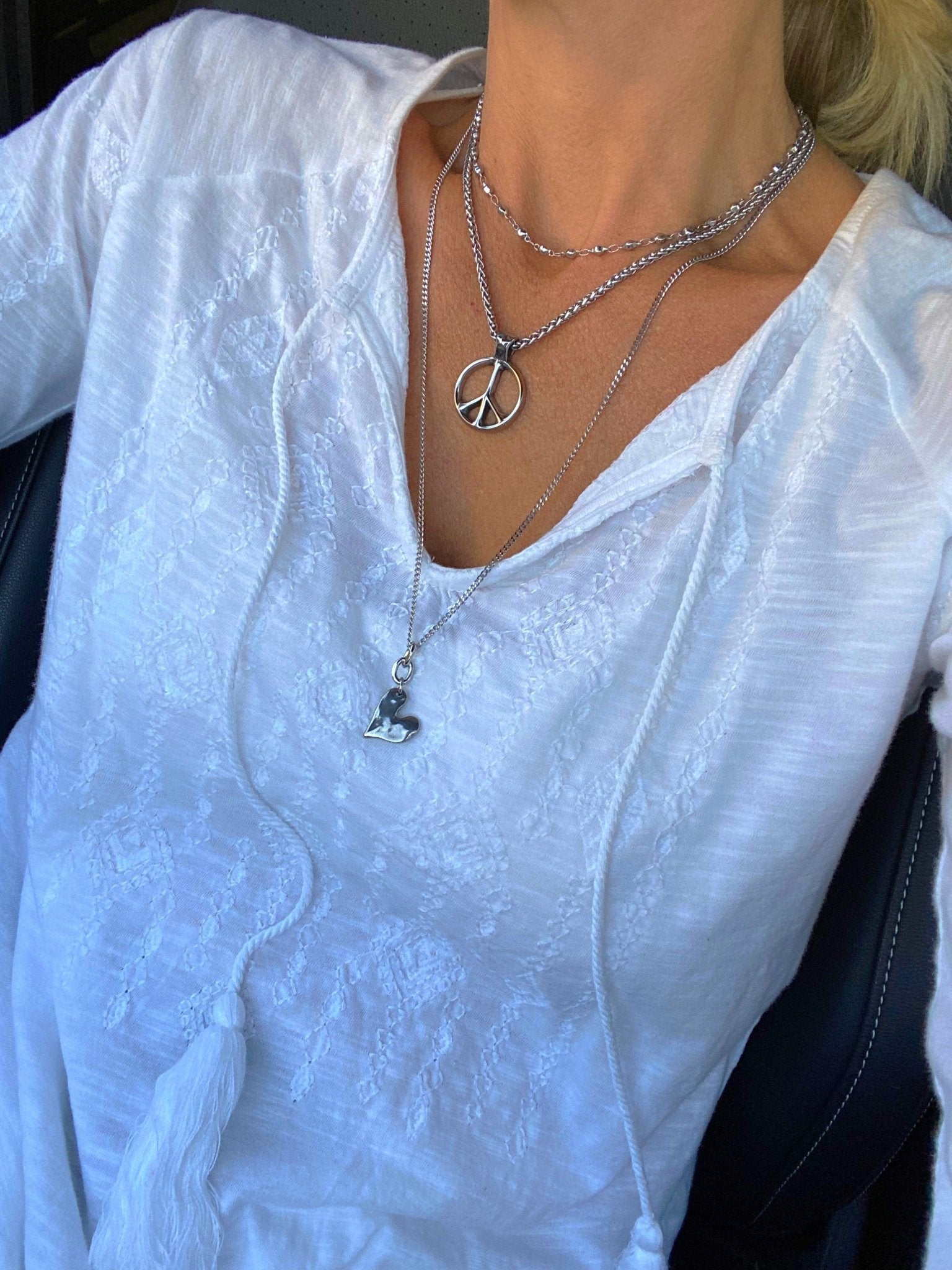 CLASSIC PEACE NECKLACE - Cozy Notes Coffee Co