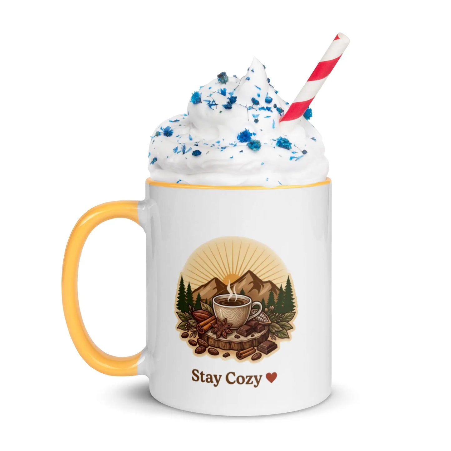 Colorful Ceramic Mugs with Vibrant Design for Coffee and Tea Lovers Cozy Notes Coffee Co