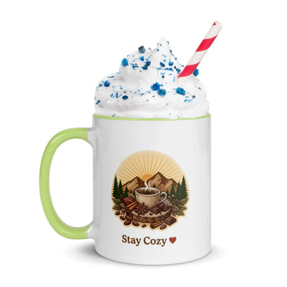 Colorful Ceramic Mugs with Vibrant Design for Coffee and Tea Lovers Cozy Notes Coffee Co