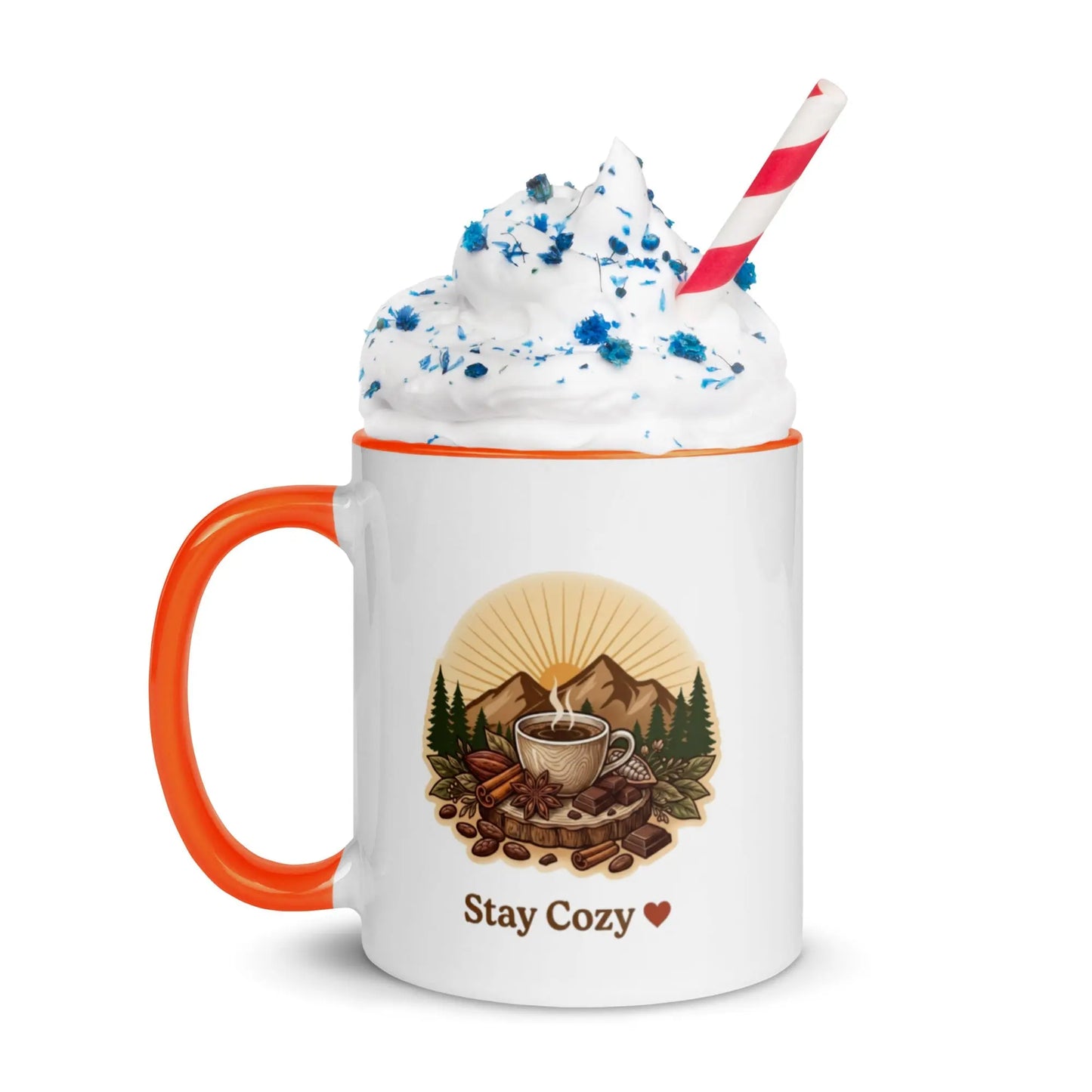 Colorful Ceramic Mugs with Vibrant Design for Coffee and Tea Lovers Cozy Notes Coffee Co