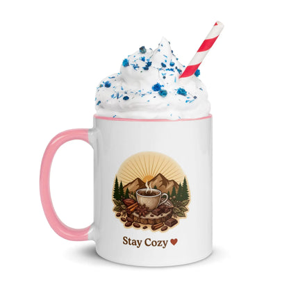 Colorful Ceramic Mugs with Vibrant Design for Coffee and Tea Lovers Cozy Notes Coffee Co