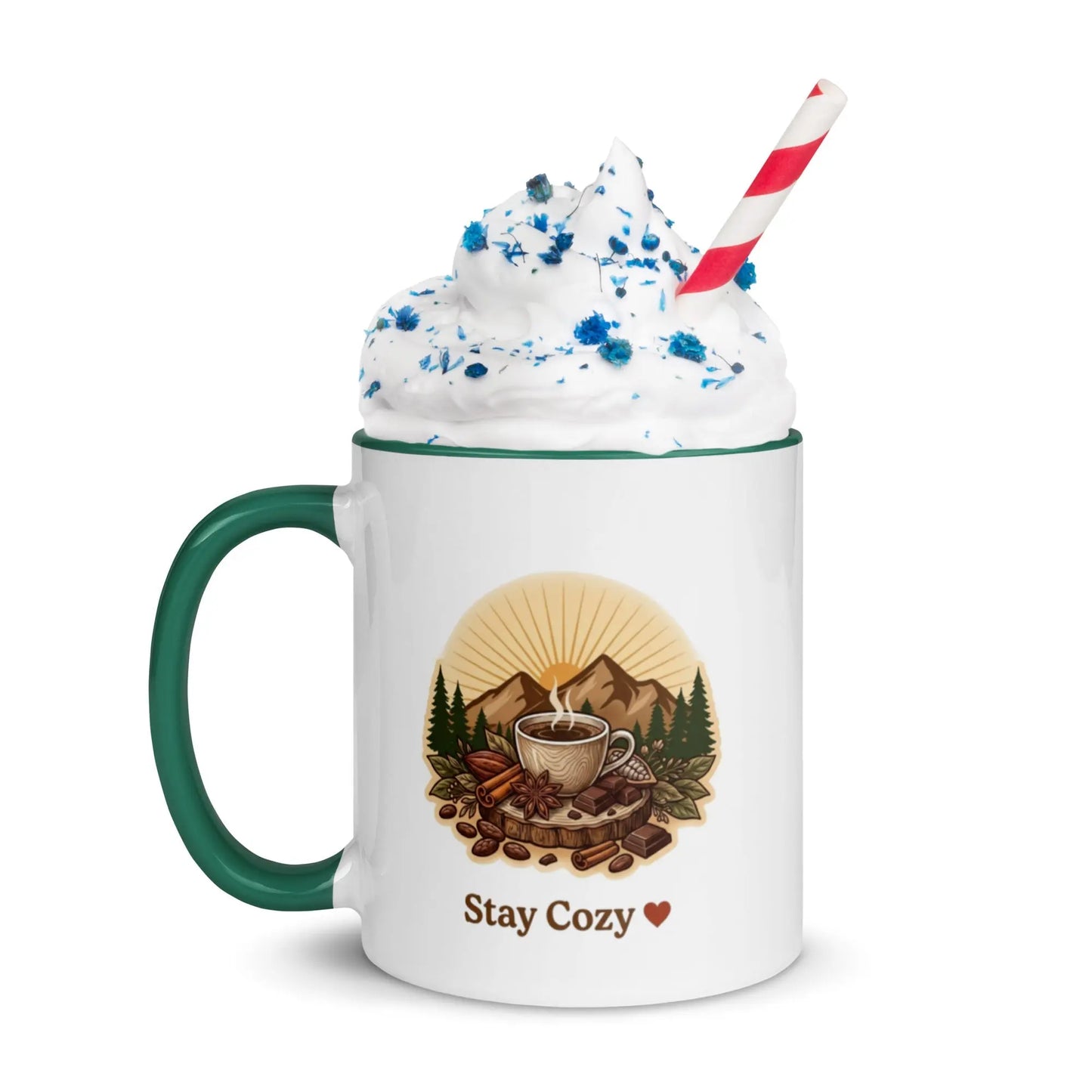 Colorful Ceramic Mugs with Vibrant Design for Coffee and Tea Lovers Cozy Notes Coffee Co