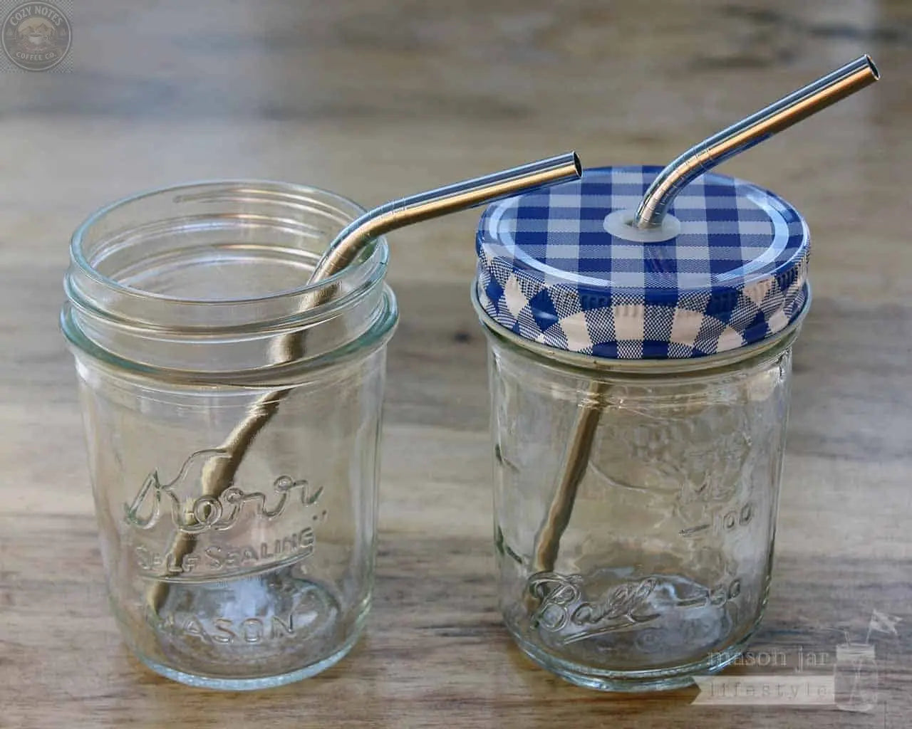 Combo 6 Pack Thin Bent Stainless Steel Straws for Mason Jars Mason Jar Lifestyle