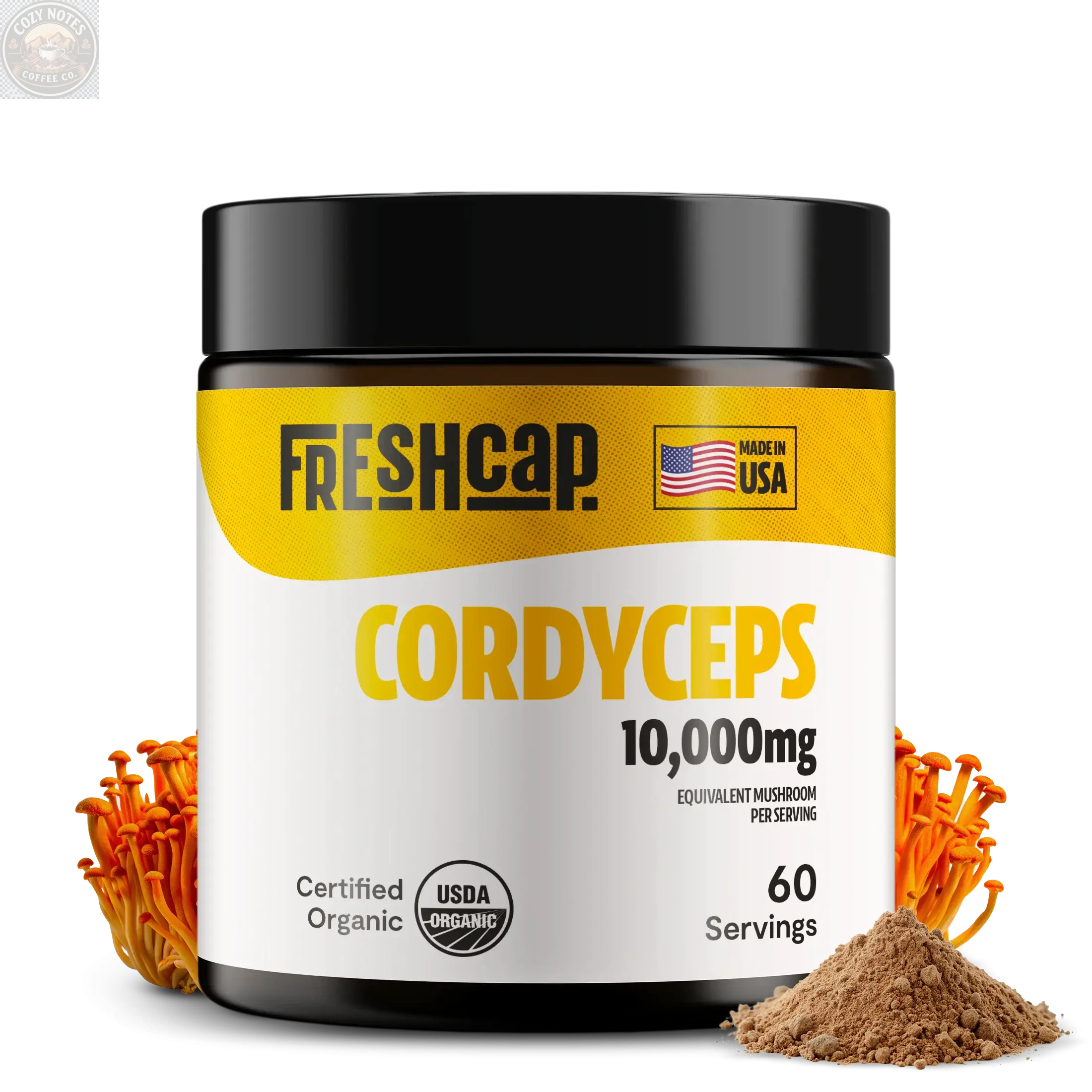 Cordyceps Mushroom Extract Powder FreshCap Mushrooms
