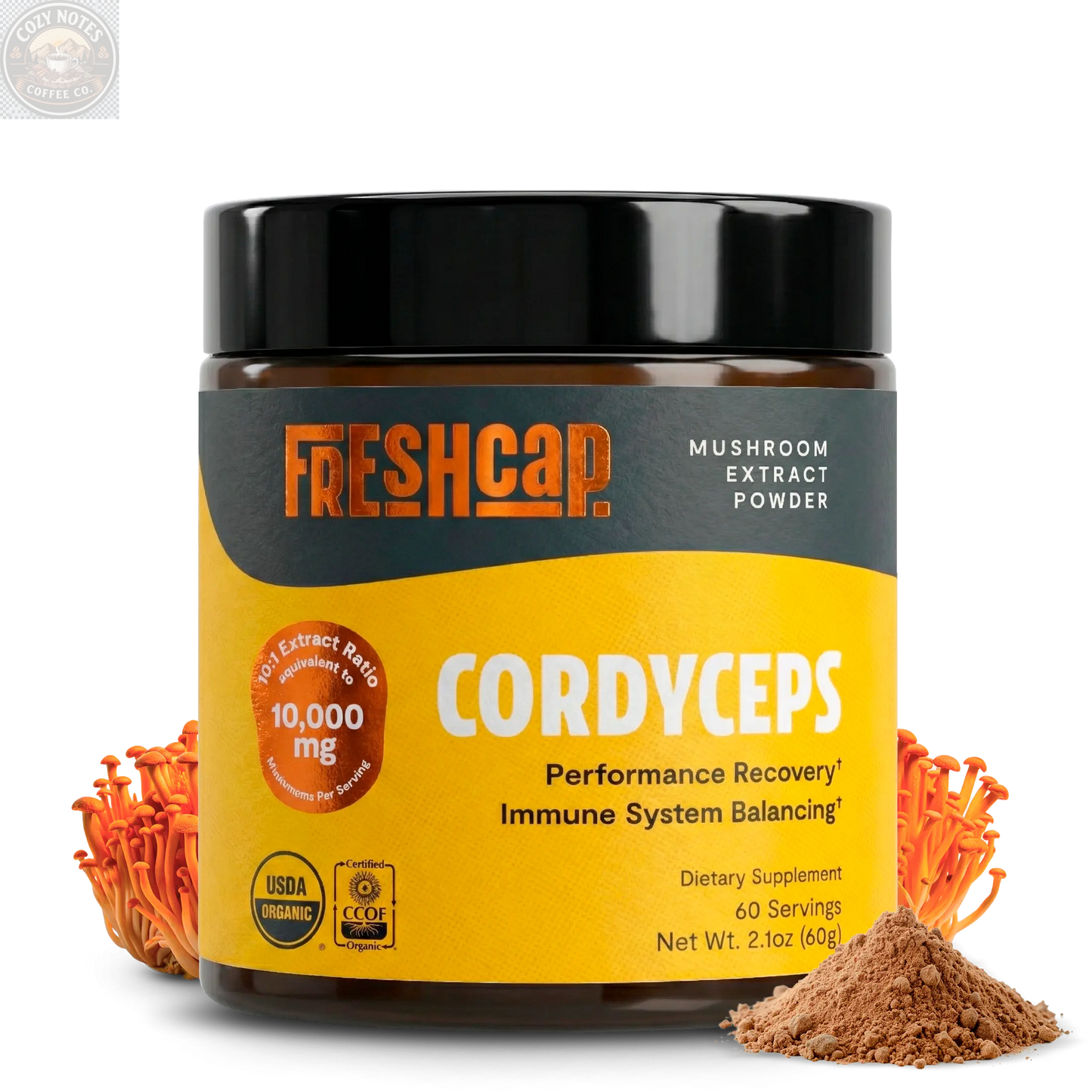 Cordyceps Mushroom Extract Powder FreshCap Mushrooms