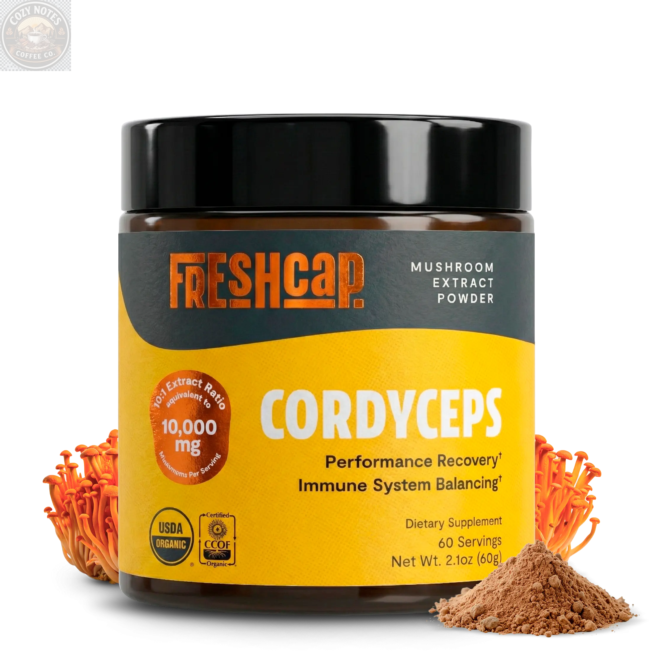 Cordyceps Mushroom Extract Powder FreshCap Mushrooms