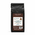 THE VELVET, flavored whole bean coffee, medium roast, 12oz — main photograph.
