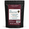 The World Tour large resealable outer pouch containing six 2 oz single-origin coffee samples, total 12 oz.