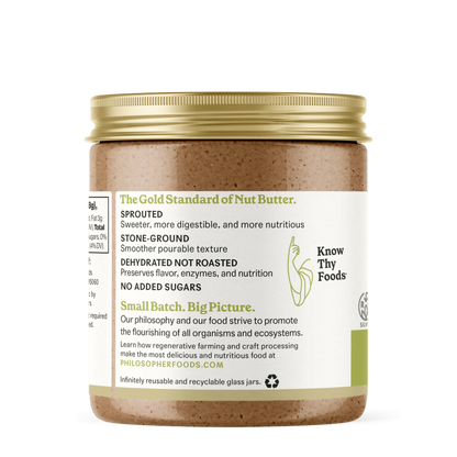 Creamy Alchemy Sprouted Almond Butter Philosopher Foods