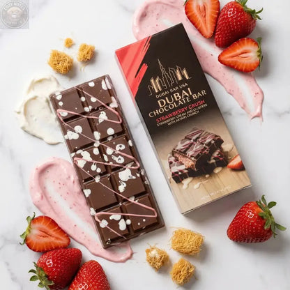 Dubai Chocolate Bar - Strawberry Crush Dubai Bars USA