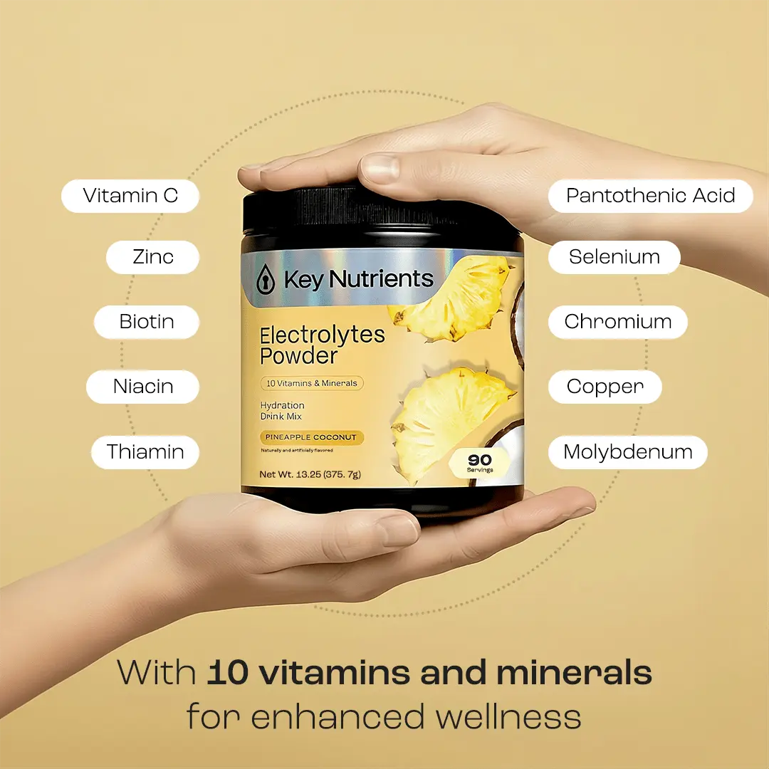 Electrolyte Recovery Plus Powder (Sugar-Free) Key Nutrients
