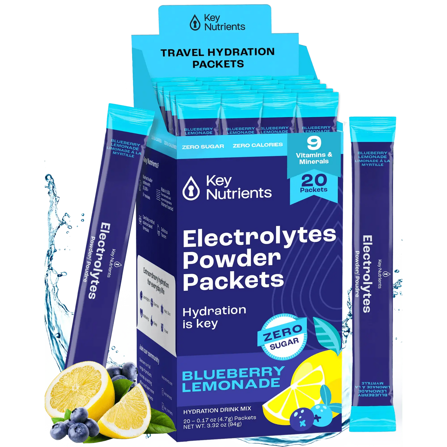 Electrolyte Recovery Plus Powder (Sugar-Free) Key Nutrients
