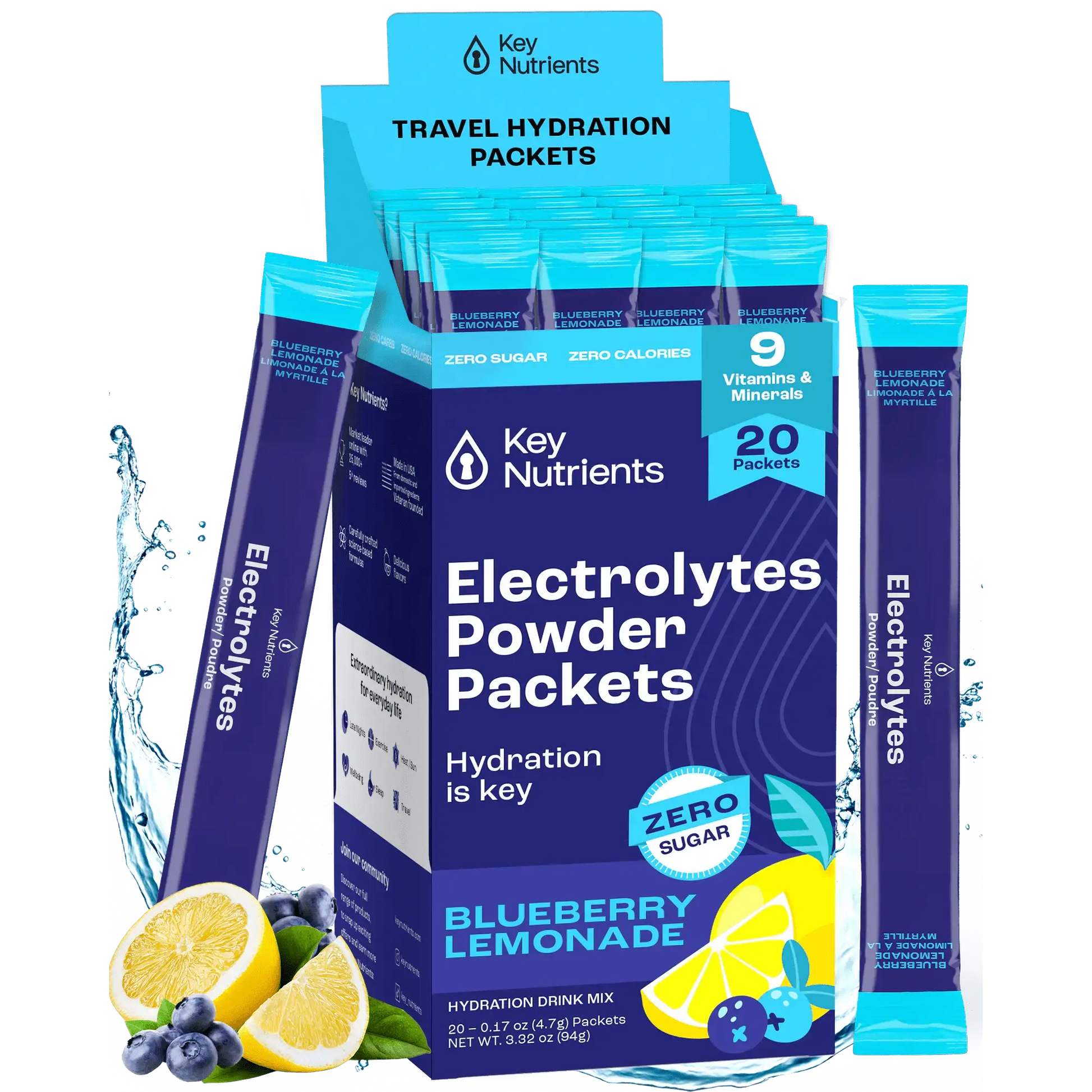 Electrolyte Recovery Plus Powder (Sugar-Free) Key Nutrients