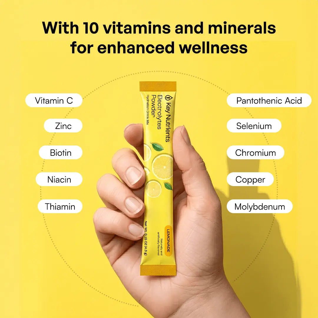 Electrolyte Recovery Plus Powder (Sugar-Free) Key Nutrients