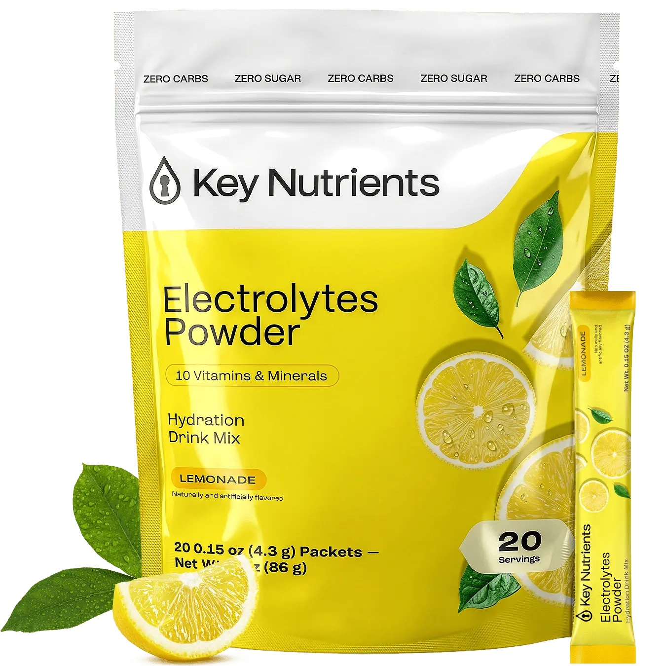 Electrolyte Recovery Plus Powder (Sugar-Free) Key Nutrients