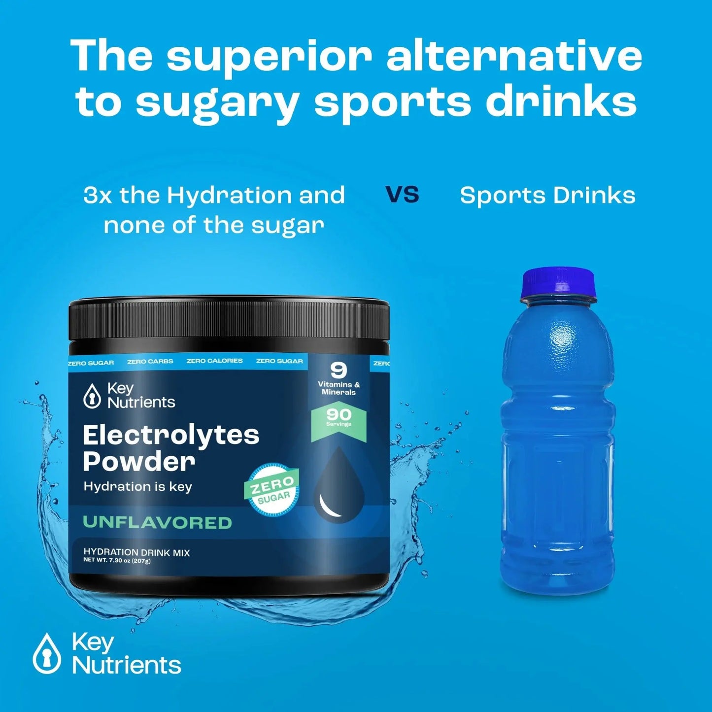 Electrolyte Recovery Plus Powder (Sugar-Free) Key Nutrients