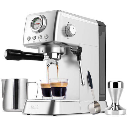 Espresso Coffee Machine w/ Milk Frother, KF1000X - Cozy Notes Coffee Co