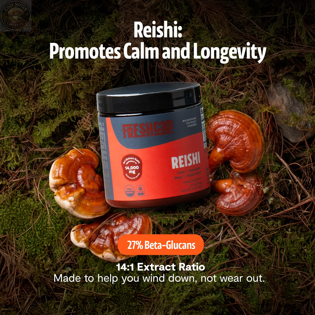 Organic Reishi Mushroom Powder FreshCap Mushrooms