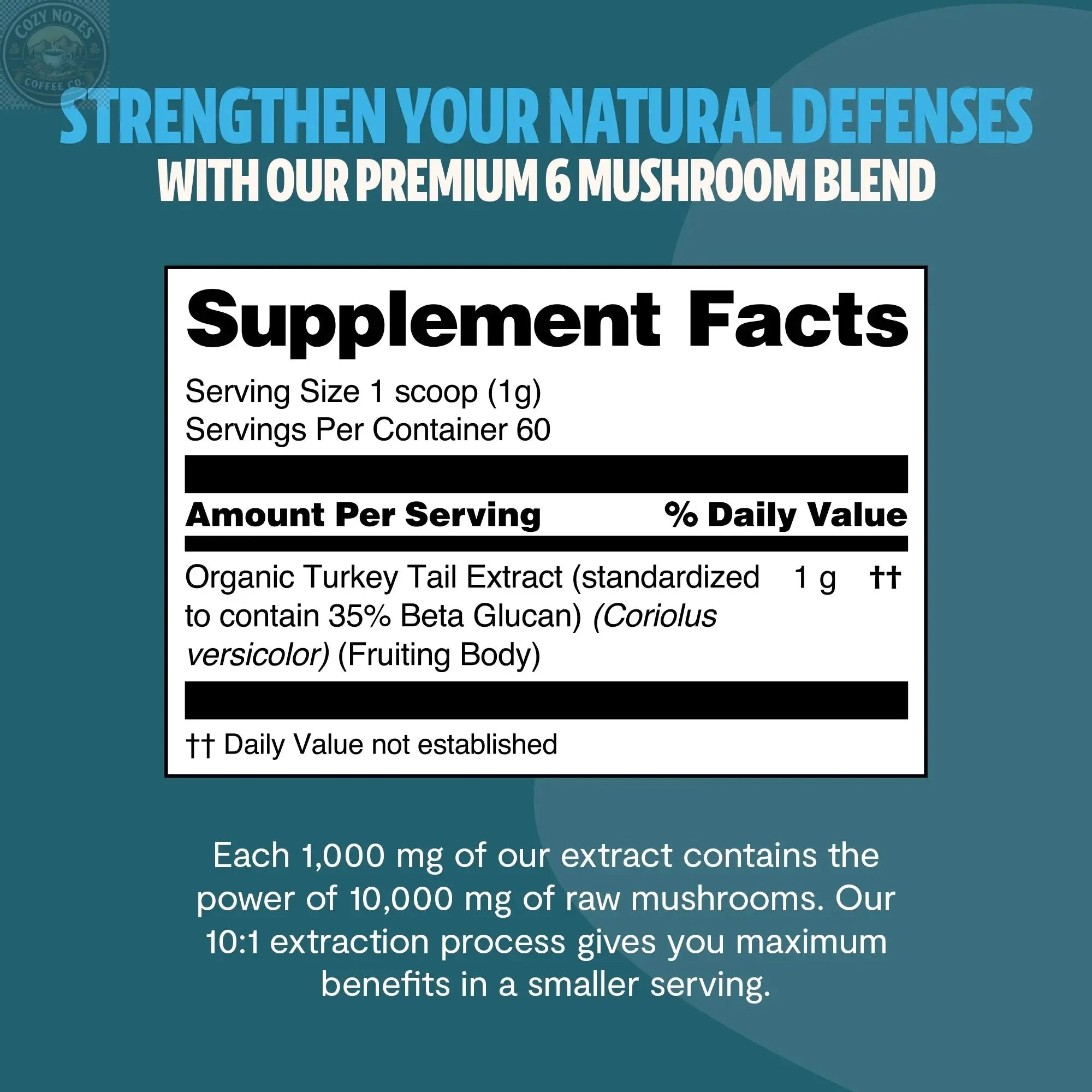 Organic Turkey Tail Mushroom Powder FreshCap Mushrooms