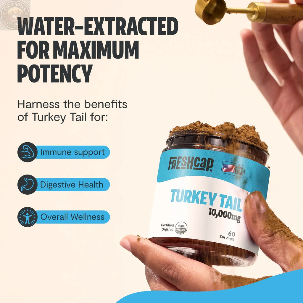 Organic Turkey Tail Mushroom Powder FreshCap Mushrooms