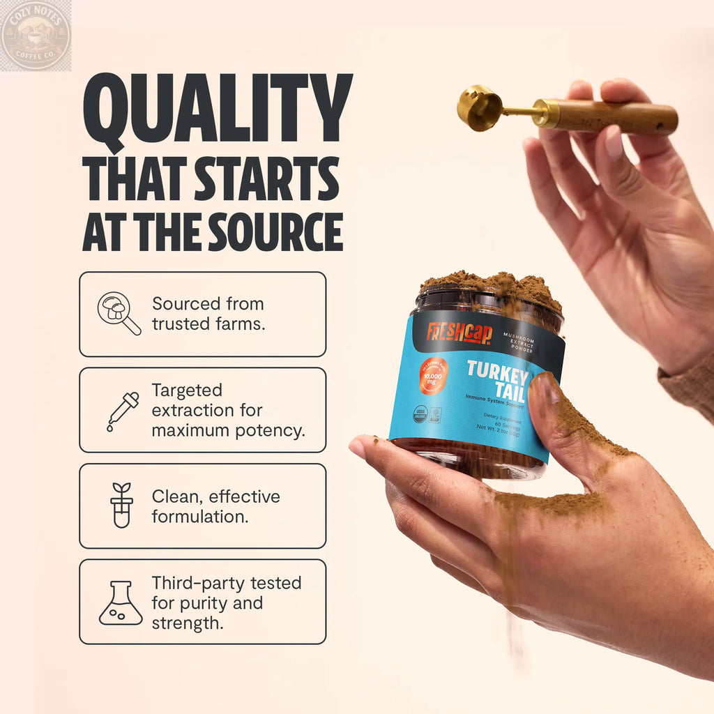 Organic Turkey Tail Mushroom Powder FreshCap Mushrooms