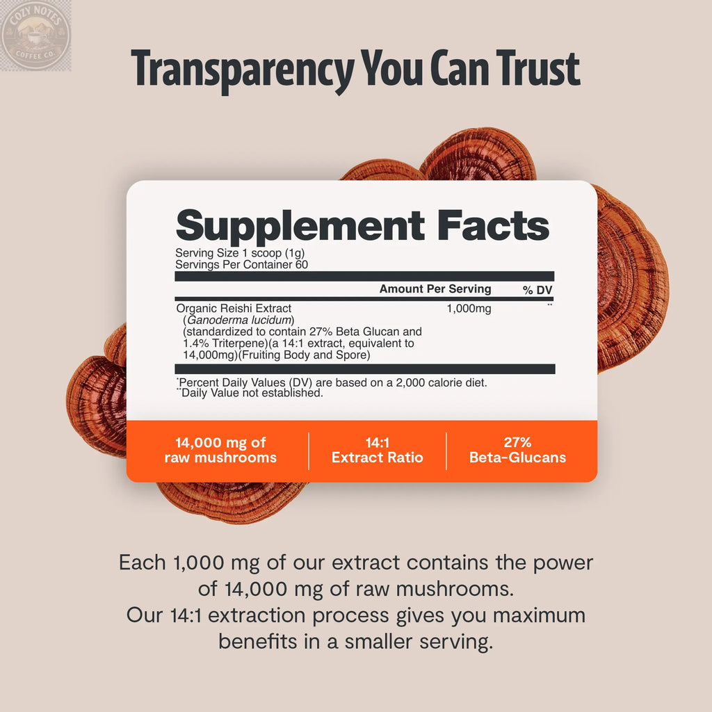 Organic Reishi Mushroom Powder FreshCap Mushrooms