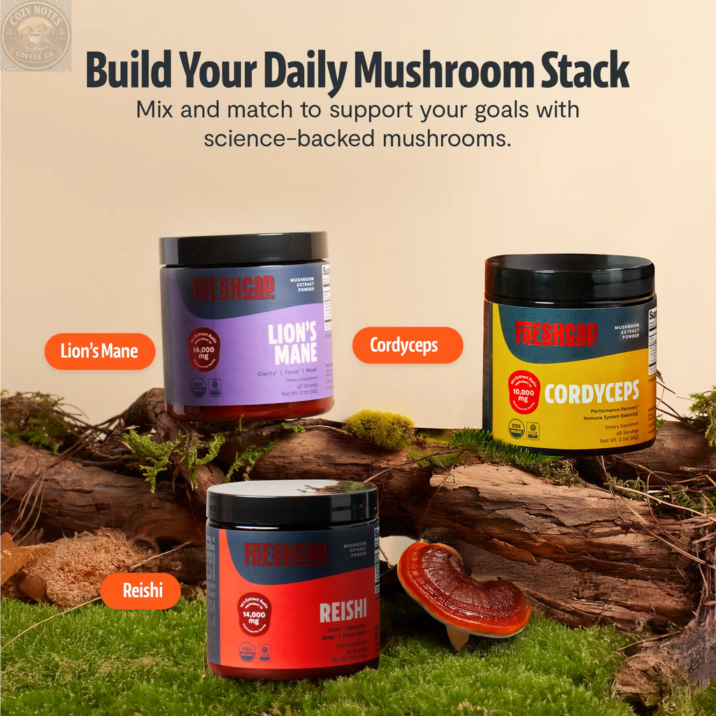 Organic Reishi Mushroom Powder FreshCap Mushrooms