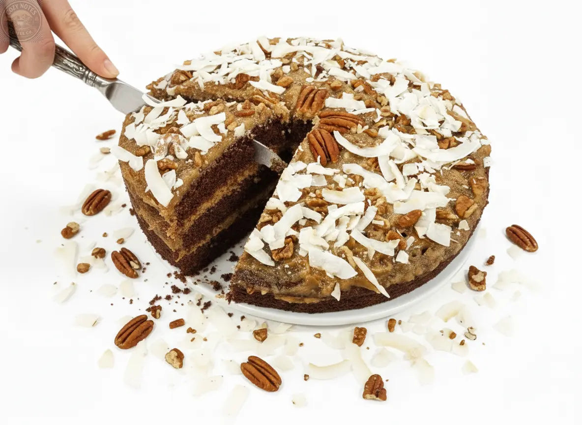 Andy Anand Sugar-Free German Chocolate Cake, 2.4 lb – Belgian Cocoa, Coconut-Pecan Filling, Keto & Diabetic-Friendly Birthday Gift Box Andyanand