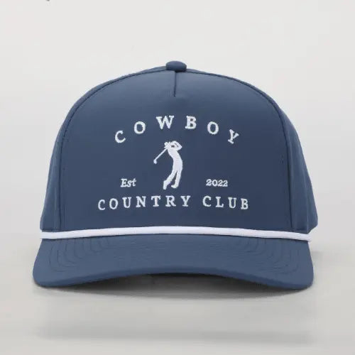 Golfer Roped Hat Navy Cowboy Country Club