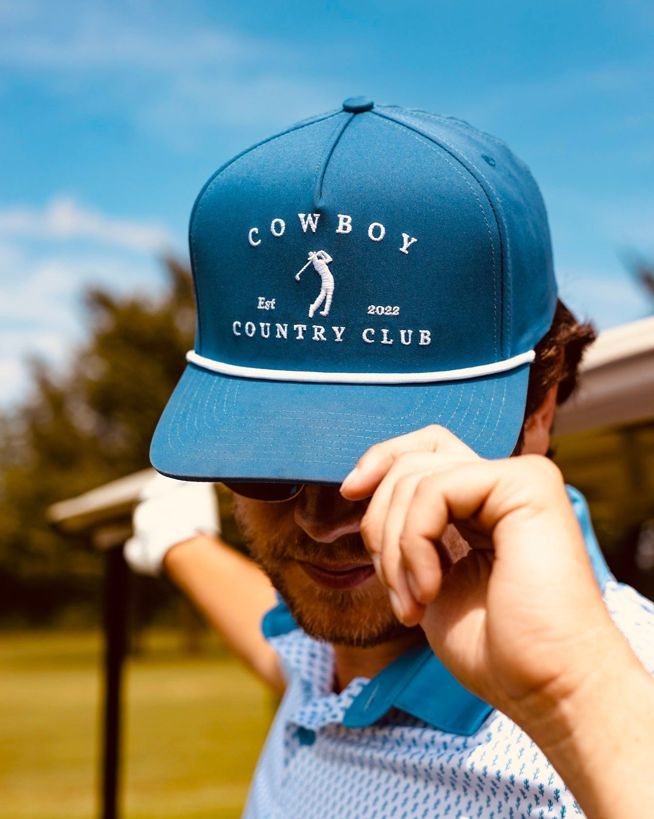 Golfer Roped Hat Navy - Cozy Notes Coffee Co