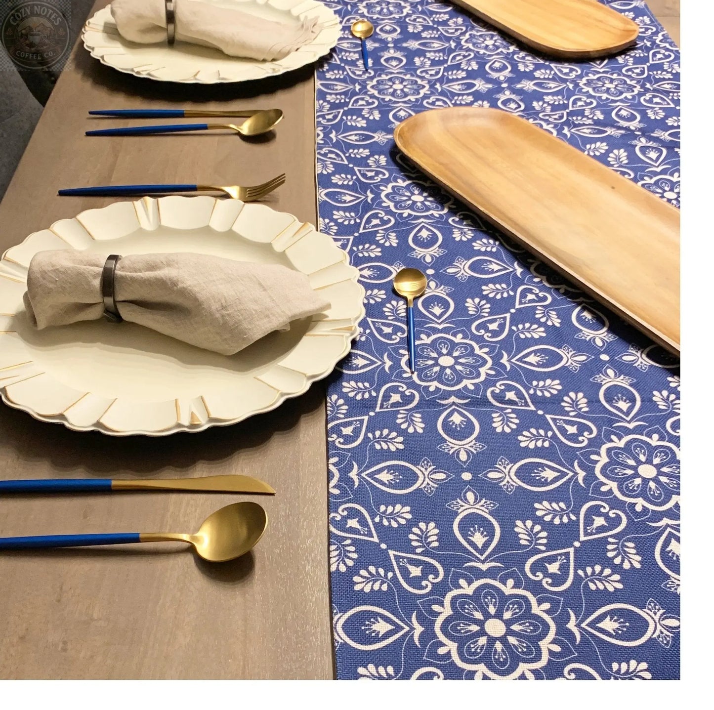 Granada Table Runner Tea + Linen