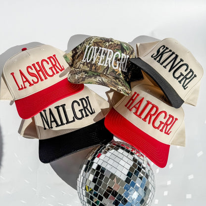 HAIRGRL - Trucker Hat - Cozy Notes Coffee Co