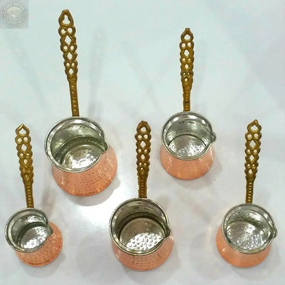 Handmade Copper Ibrik Tea + Linen